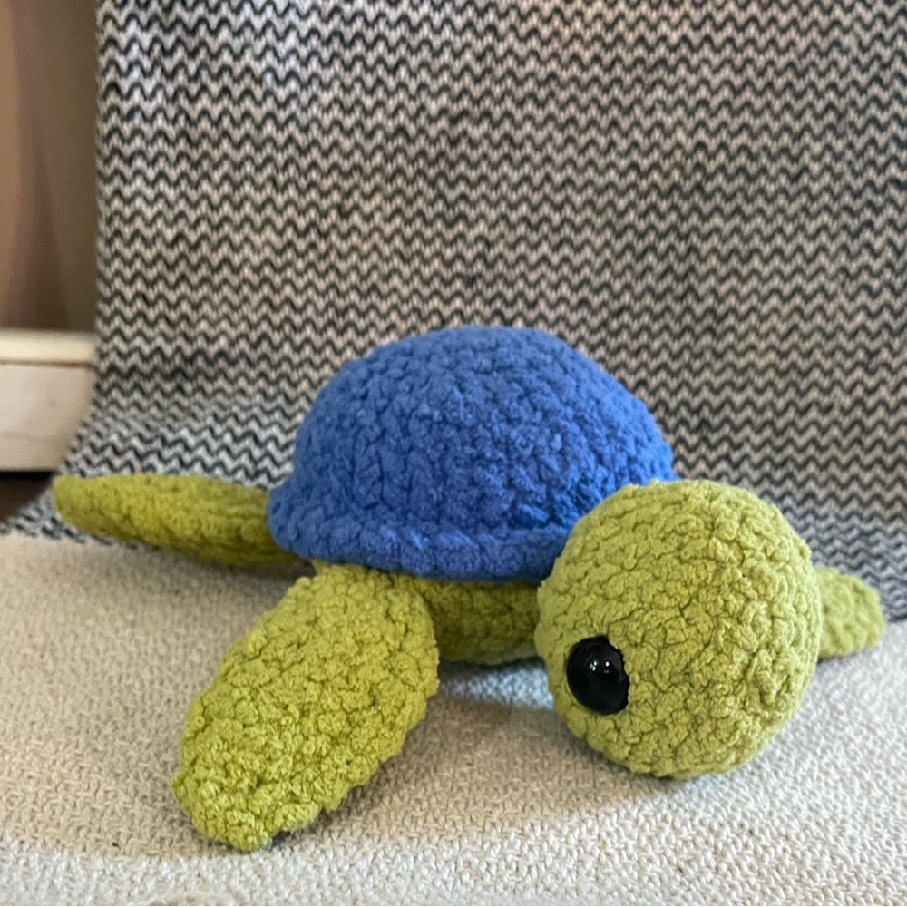 Handmade Crochet Turtle Plushie